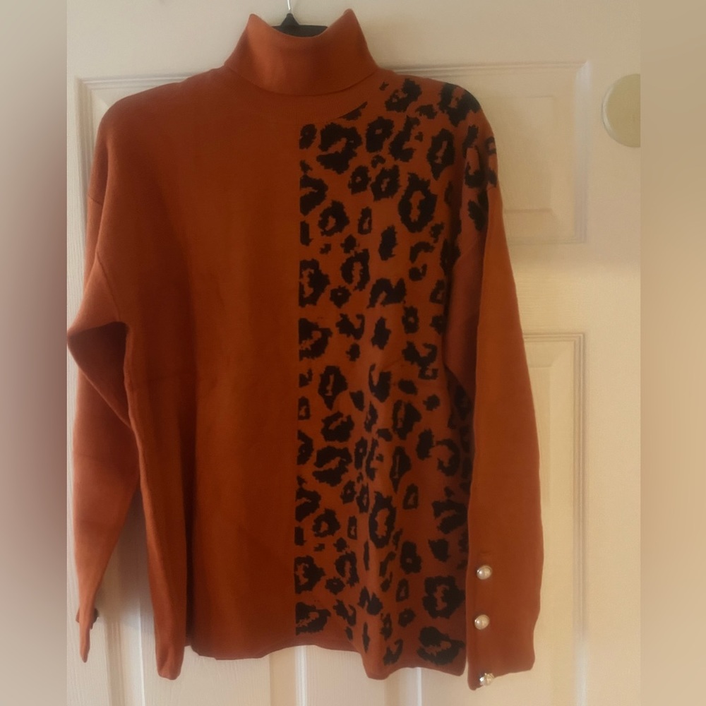 New cheetah sweater